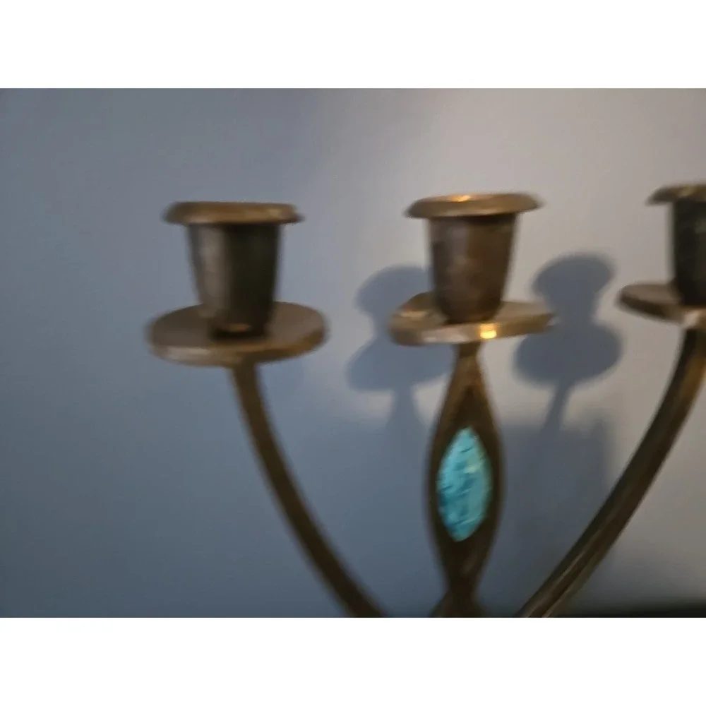 Vintage Dayagi Israel 9905 Brass Candle Holder